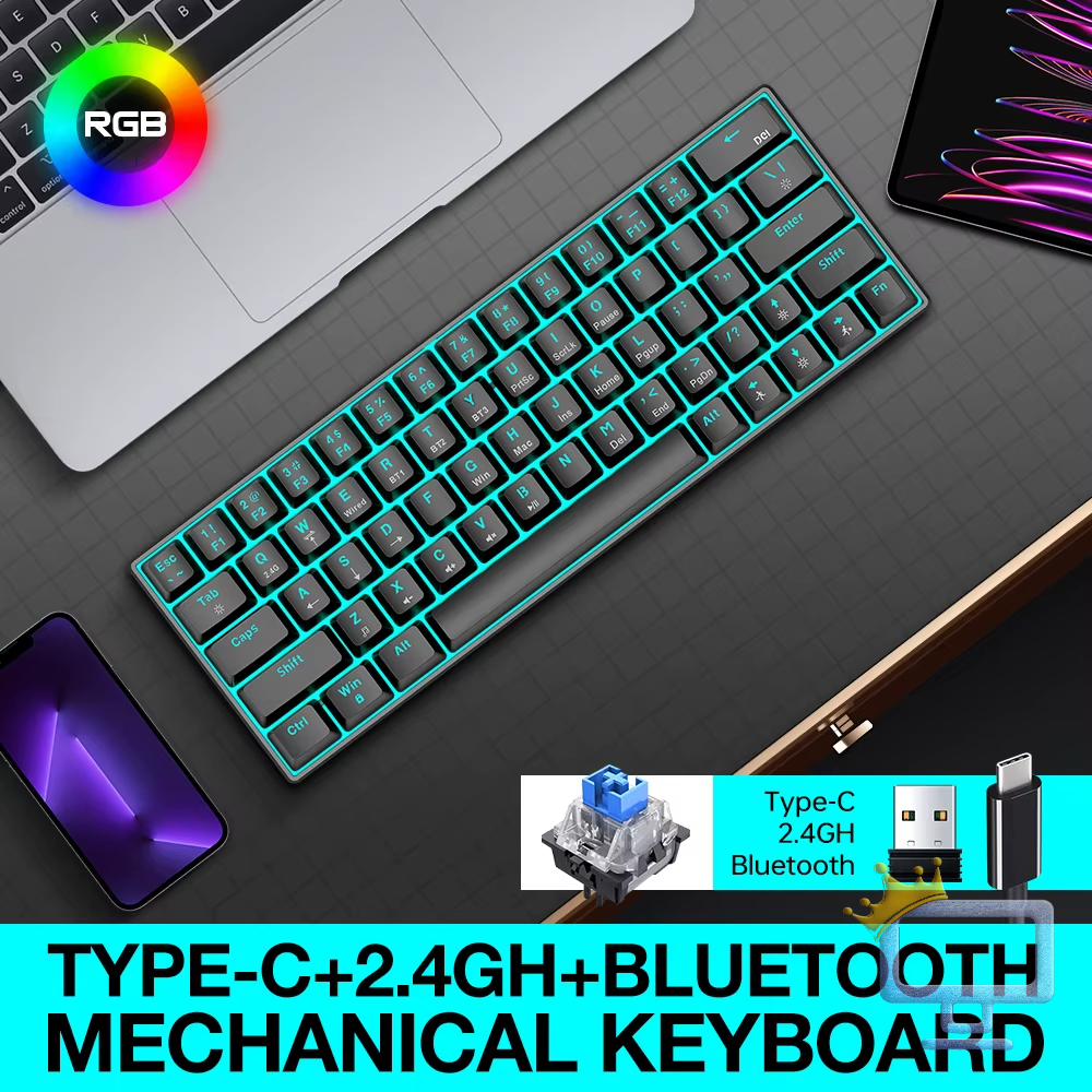 T-WOLF T30 Mini Wireless Mechanical Keyboard