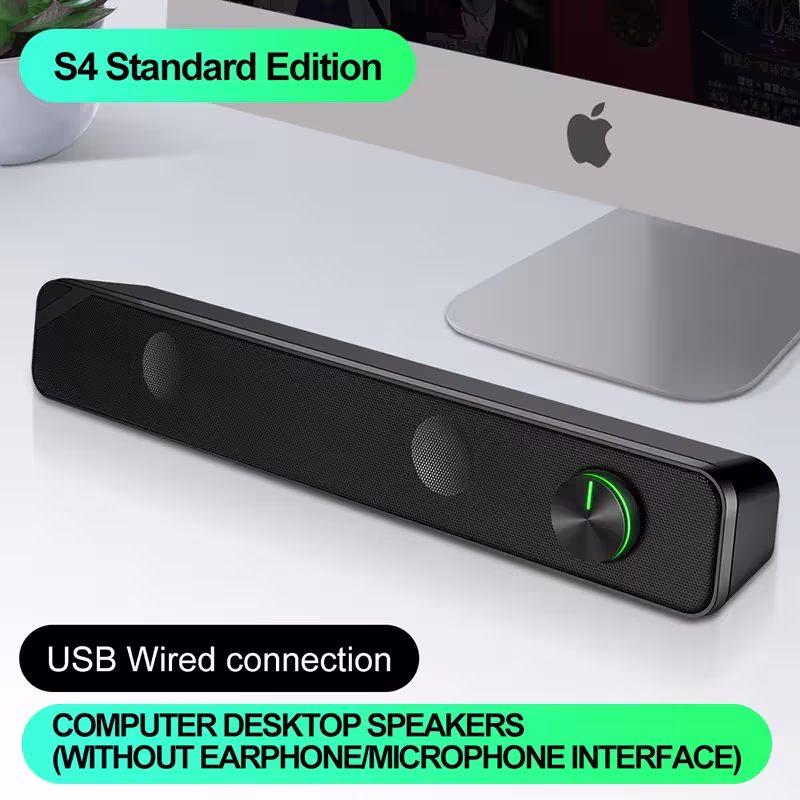 T WOLF S4 USB SOUNDBAR SPEAKER