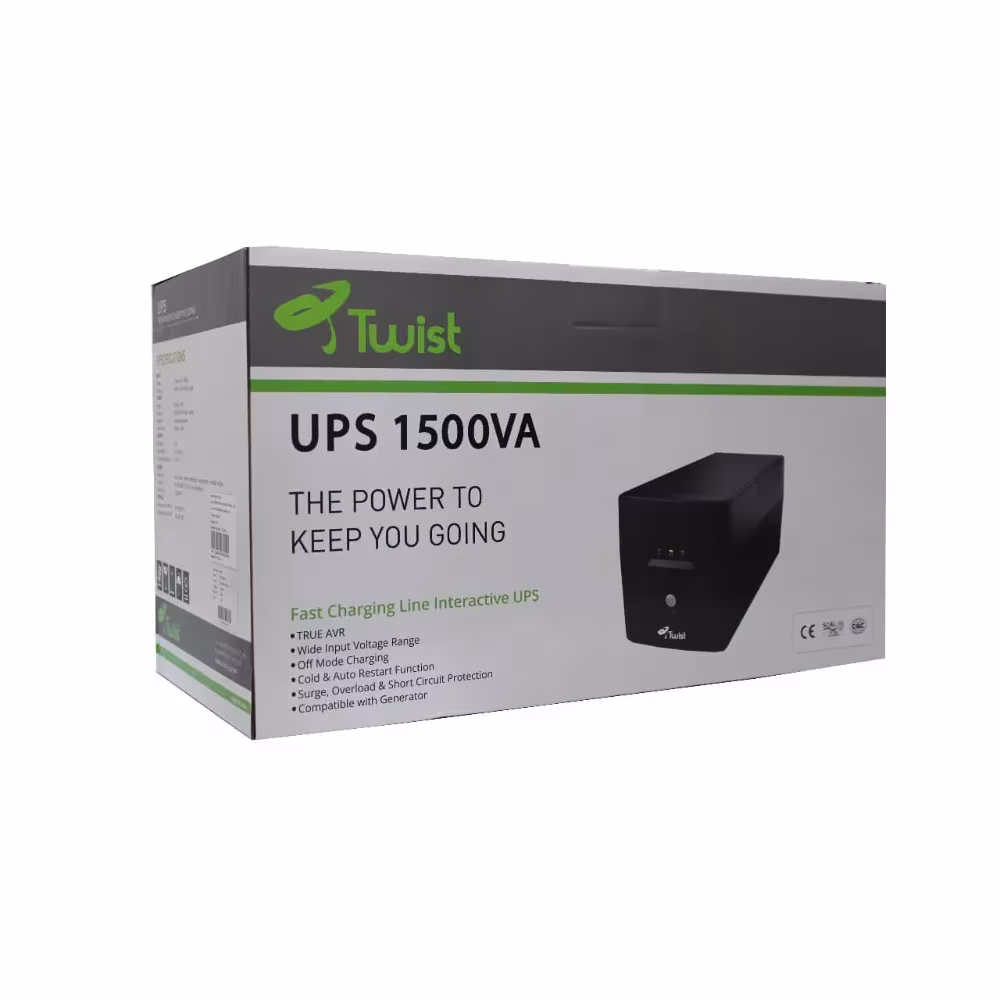 TWIST UPS BACKUP 1500VA 900WATT
