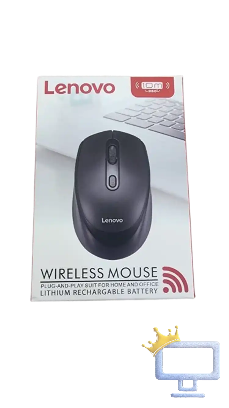Lenovo Wireless Keyboard & Mouse Combo – 10m Range, USB Plug & Play, Rechargeable